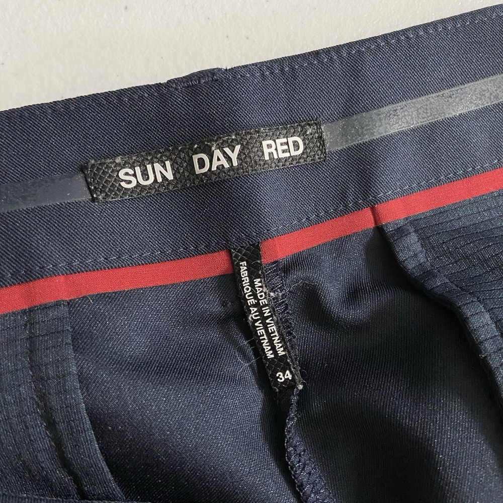 Sun Day Red Pants men's 34x29 Performance Golf Chino Tiger Woods Minimal Outdoor - Picture 5 of 14